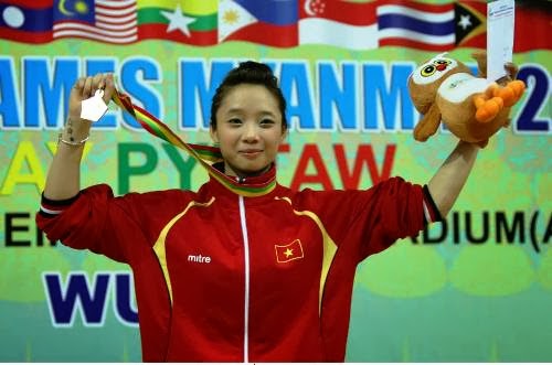 SEA Games 27 những cô gái vàng xinh đẹp của thể thao Việt Nam