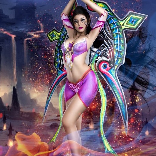 Tuyệt đẹp bộ ảnh body painting